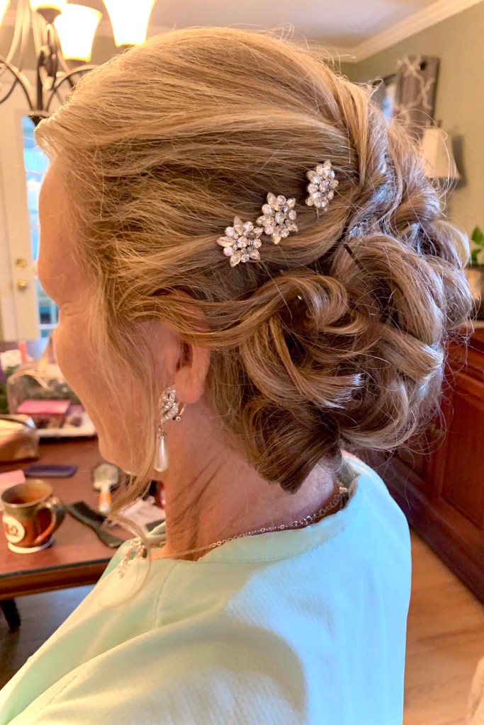 Mrs. Braun's wedding updo