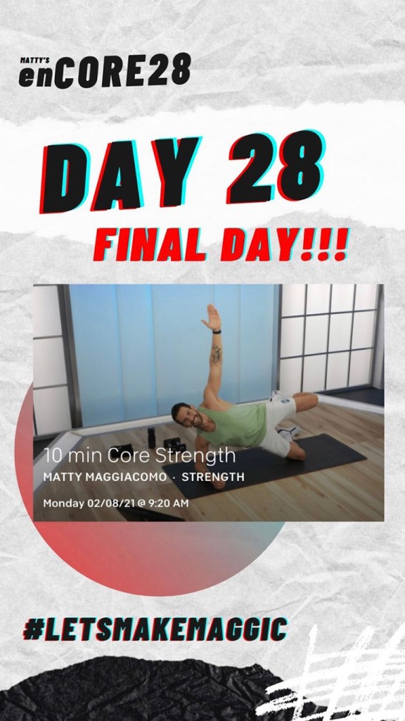 Day 28 screenshot of Matty's enCORE28 challenge